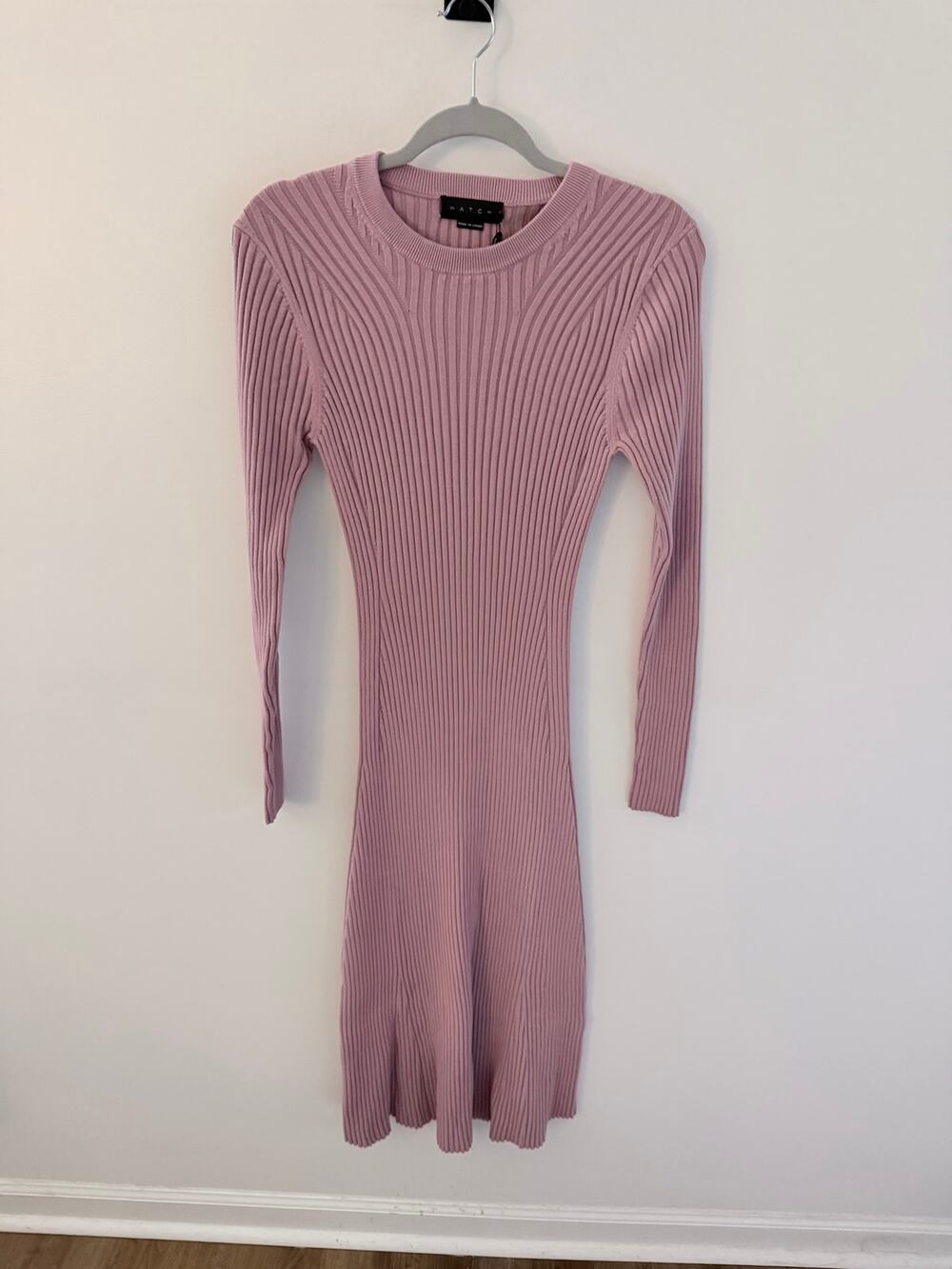 NWT HATCH Collection "Eliana" Cotton Rib Sweater Dress-Size 3